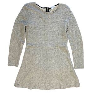Katherine Barclay gray knit high neck dress 10